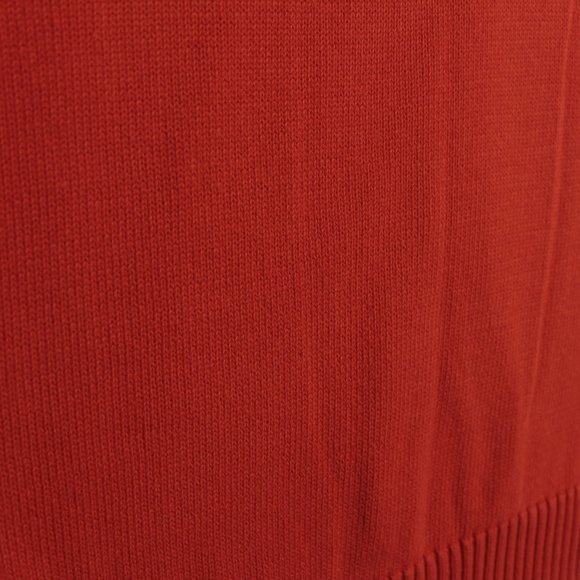 Nautica Sweater Men's XL Red Orange Long Sleeve Solid Pullover - Picture 9 of 10